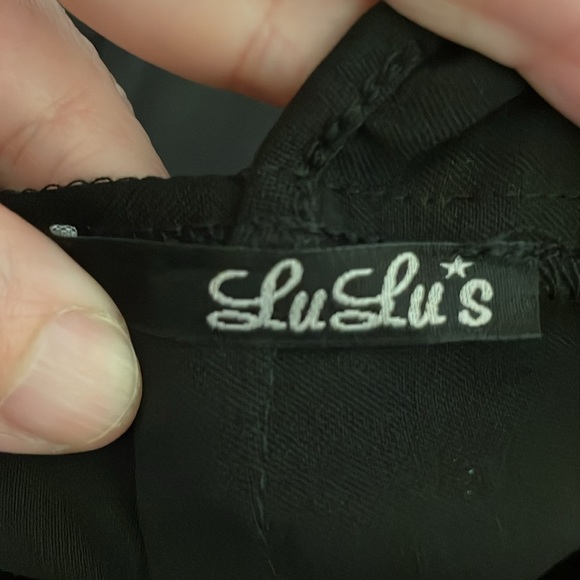 Lulus Women’s Mini Dress Medium Black Chic Open Back Bodycon Cocktail Hoilday - Picture 16 of 17